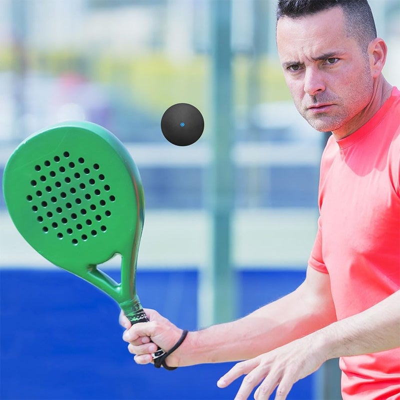 NUOBESTY Squash Ball, 3pcs High Elasticity Bounce Rubber Balls Single Dots, Squash Accessories for Training and Practice, Indoor and Outdoor Sports, Competition - Image 3